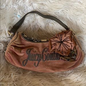 Authentic Juicy Couture leather and velour purse